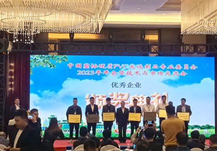 公司作為聯(lián)辦單位參加中國塑料協(xié)會硬質(zhì)PVC發(fā)泡制品專業(yè)委員會2023年行業(yè)年會